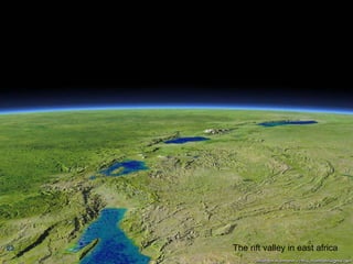 The rift valley in east africa  