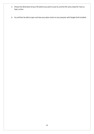 Google Earth as a GIS