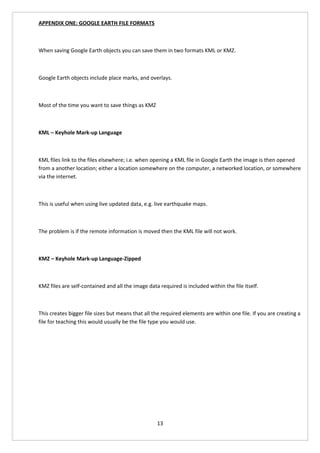 Google Earth as a GIS