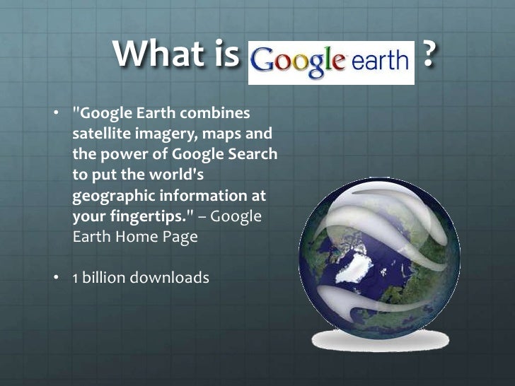 presentation on google earth