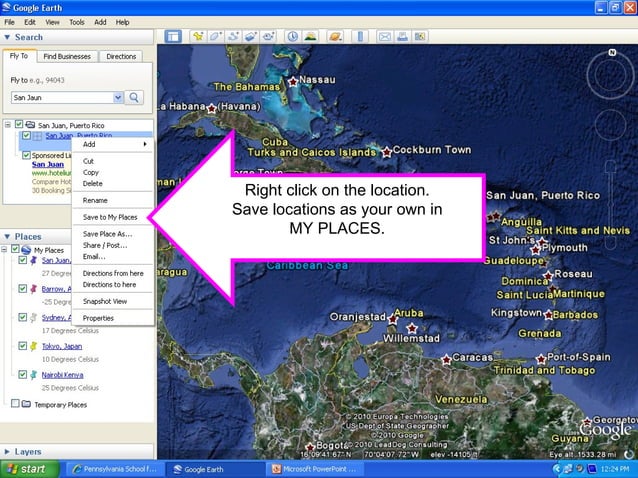 Google Earth Quick How To Drop A Pin