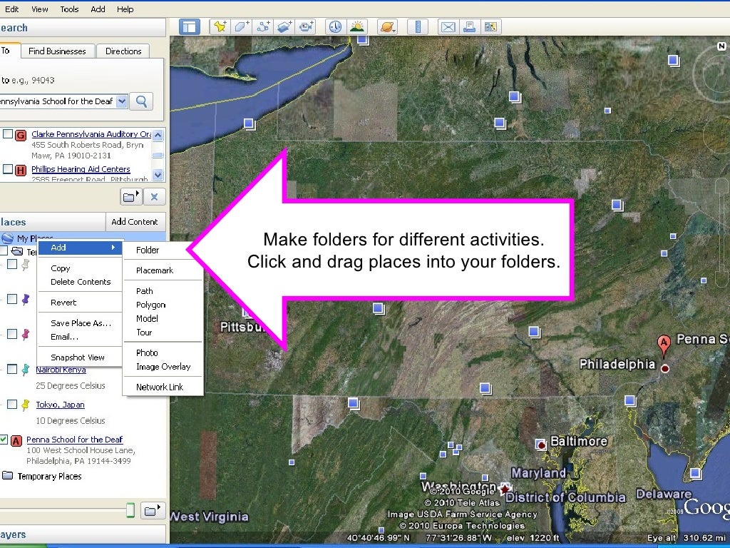 Google Earth Quick How to Drop A Pin