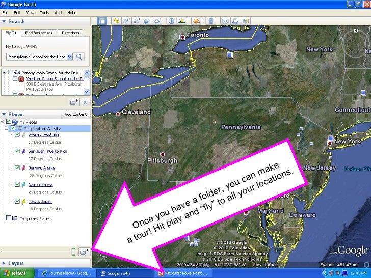 Google Earth Quick How to Drop A Pin