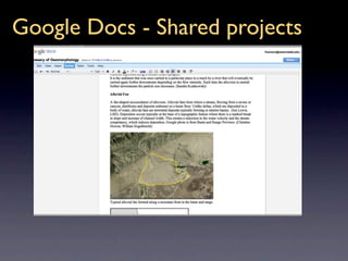 Google Docs - Shared projects
 
