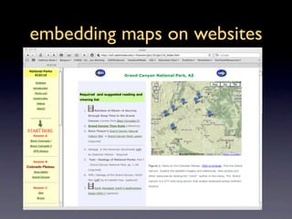 embedding maps on websites
 
