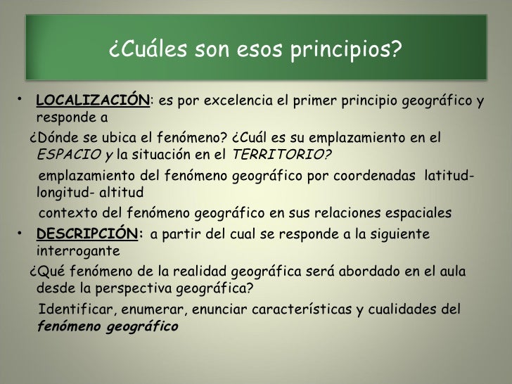Google earth y los principios geográficos