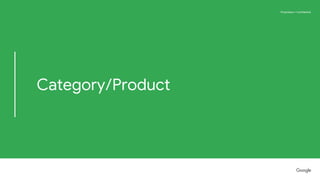 Proprietary + ConfidentialProprietary + Confidential
Category/Product
 