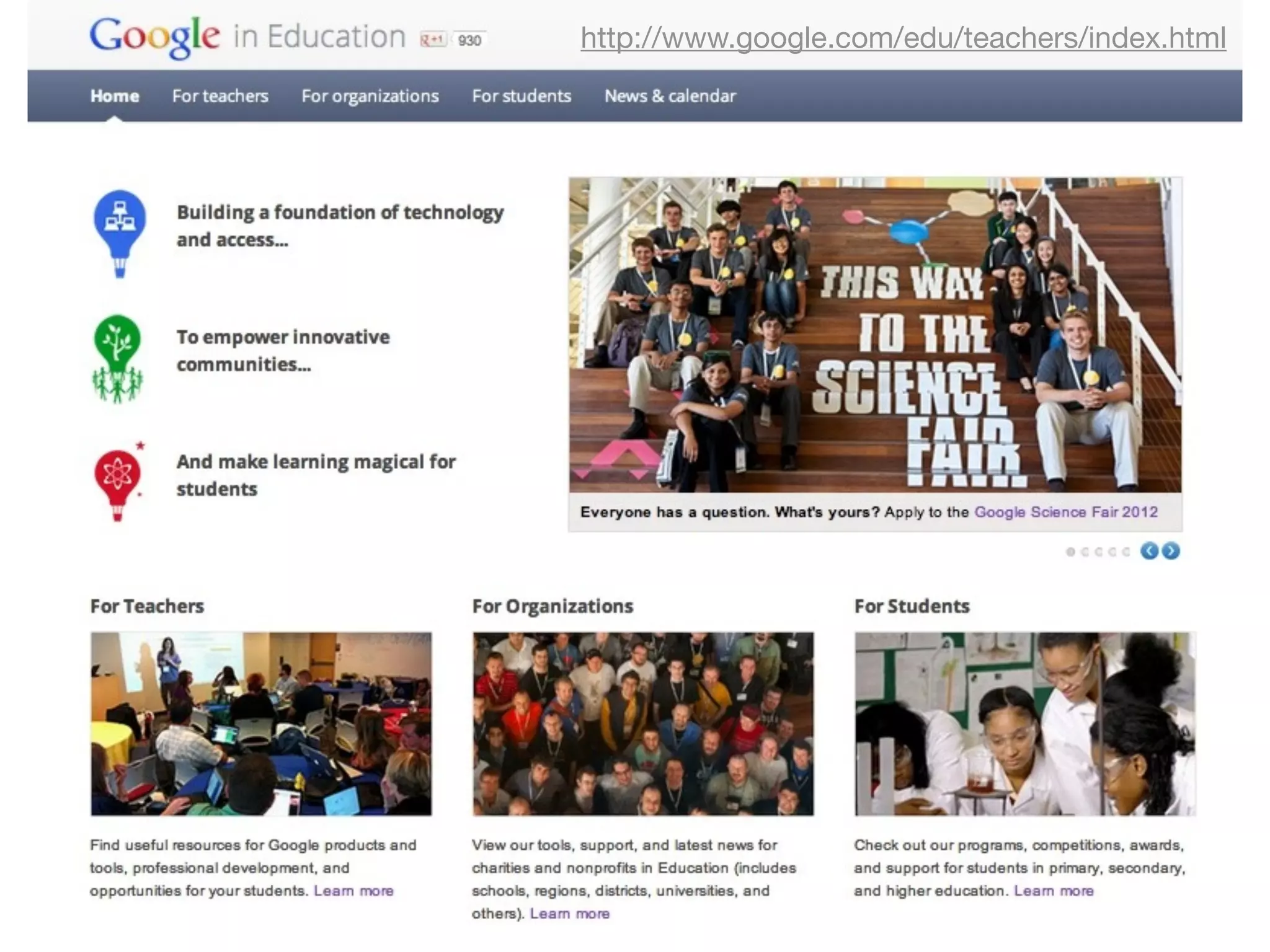 http://www.google.com/edu/teachers/index.html
 