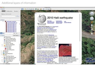 Additional layers of information
 