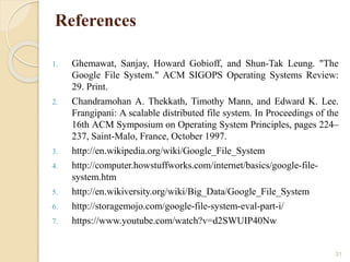 Google file system | PPTX