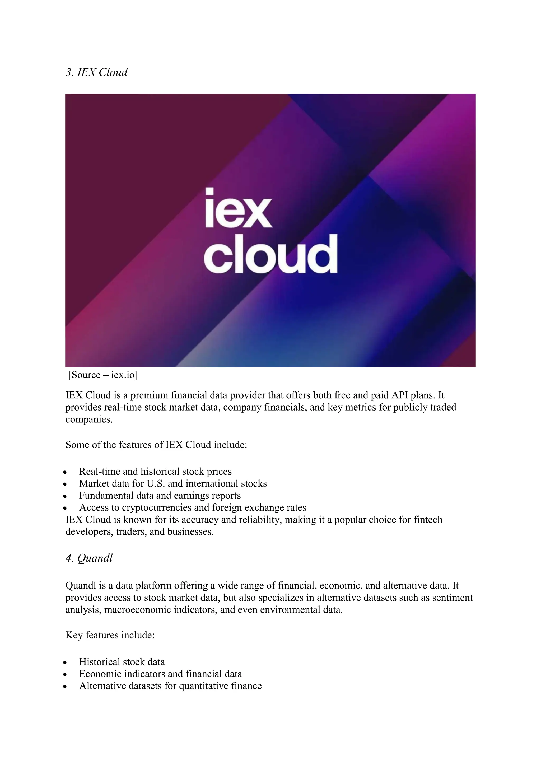 What is Google Finance API? 4 Alternatives, Use cases & Best Practices |  Enterprise Wired | PDF