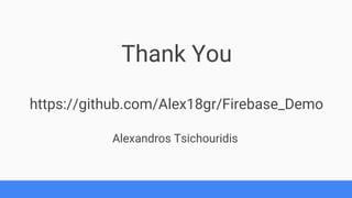 Google Firebase presentation - English | PDF