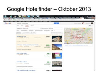 Google Hotelfinder – Oktober 2013

 