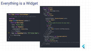 Everything is a Widget
 