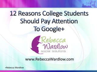 www.RebeccaWardlow.com
+Rebecca Wardlow

 