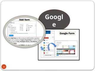 google form content for help to explore forms | PPTX