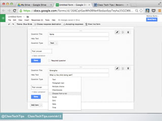 Entries are timestamped
Monica Burns @ClassTechTips@ClassTechTips ClassTechTips.com/sk12
 