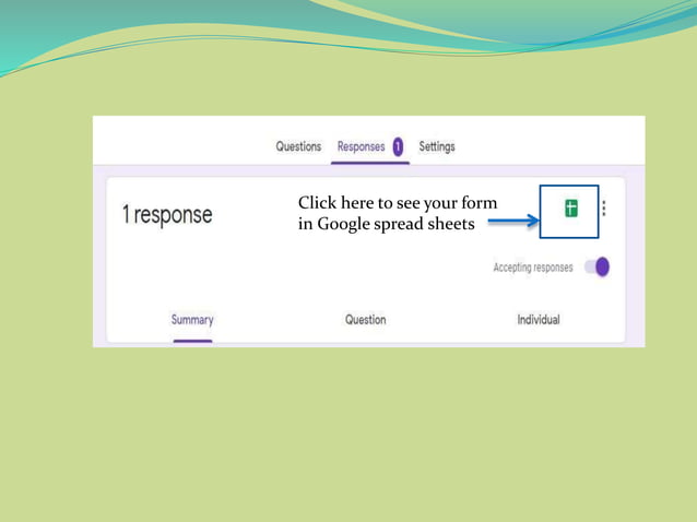 Google form presentation with full explanation