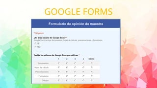 GOOGLE FORMS
 