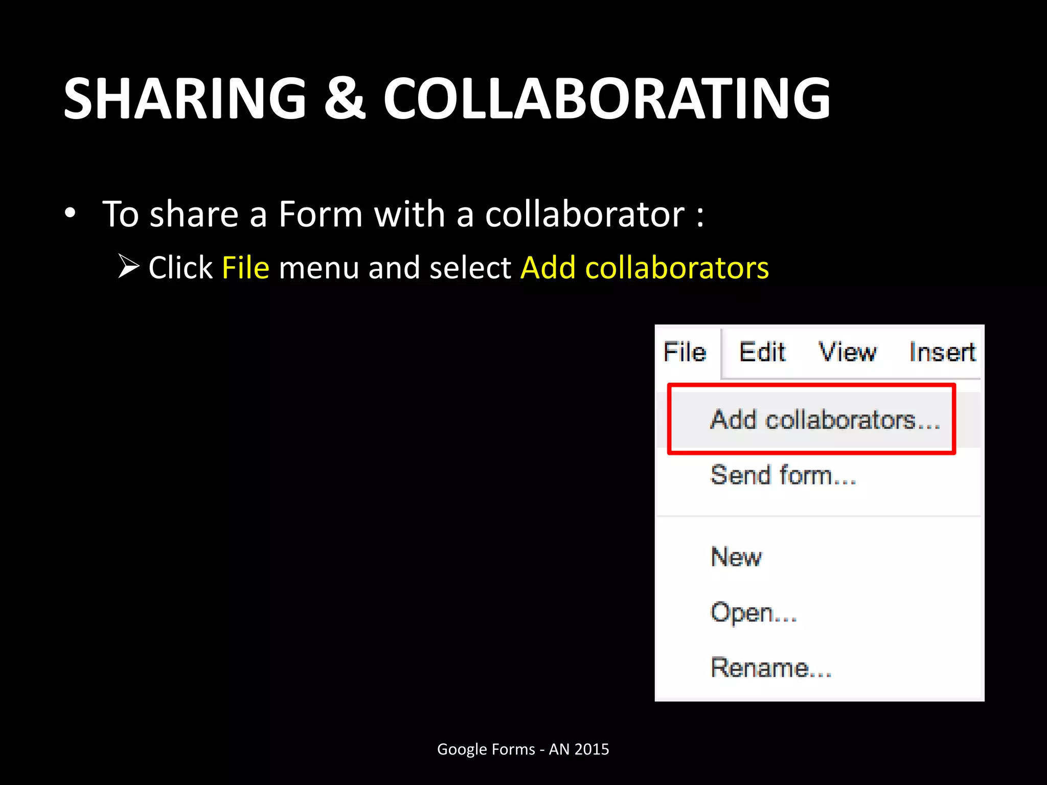 Google Forms - A tutorial | PPTX