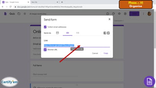 Phase – VI
Organise
 