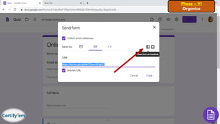 Phase – VI
Organise
 