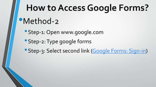 Google form objects and add-ons 2020. | PPTX