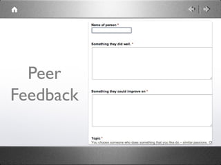 Peer
Feedback
 
