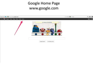 Google Home Page www.google.com 
