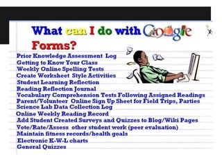 Updated - Google forms tutorial | PPT