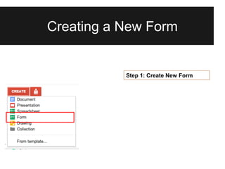 Updated - Google forms tutorial | PPT