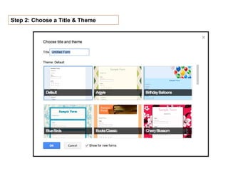 Updated - Google forms tutorial | PPT