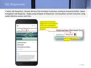 Google Forms Tutorial - Indonesia | PDF