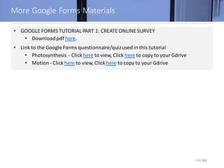 Google Forms Quiz Tutorial | PDF