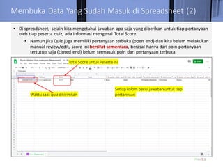 Google Forms Quiz Tutorial - Indonesia | PDF