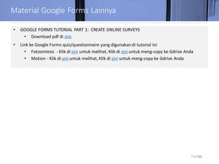 Google Forms Quiz Tutorial - Indonesia | PDF