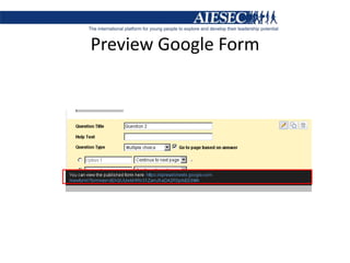 Preview Google Form