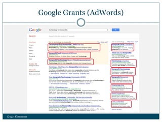 Google Grants (AdWords)
© 501 Commons
 