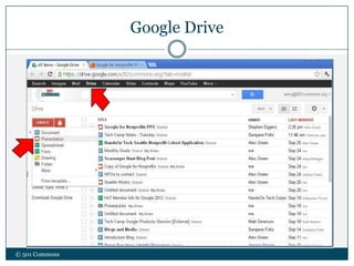 Google Drive
© 501 Commons
 