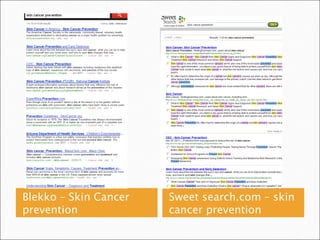 Blekko – Skin Cancer   Sweet search.com – skin
prevention             cancer prevention
 