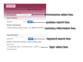 Genome Browser based on Google Maps API