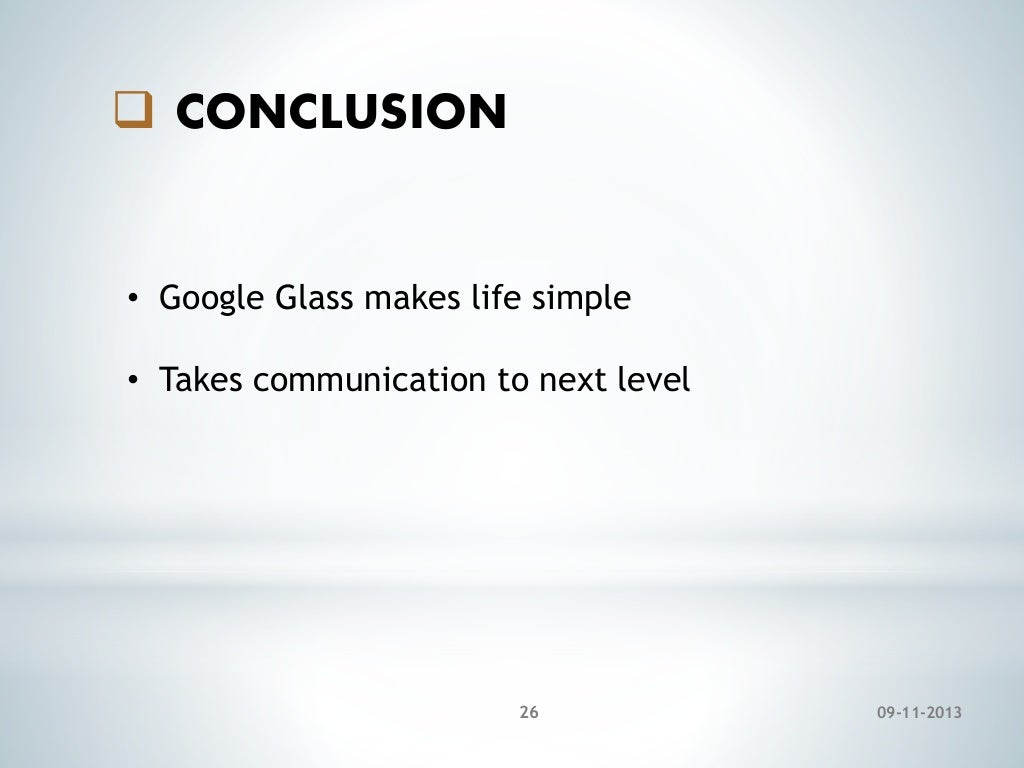 Google glass ppt