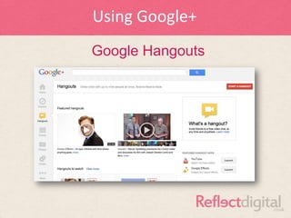 Using Google+
Google Hangouts
 