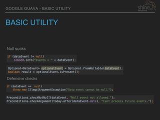 Google guava APIs | PPTX