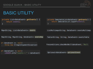 Google guava APIs | PPTX