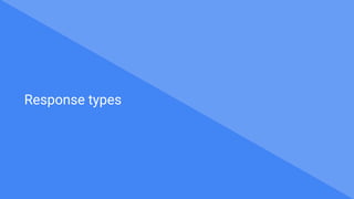 @bretmcg
Response types
 