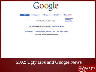 2002: Ugly tabs and Google News
 