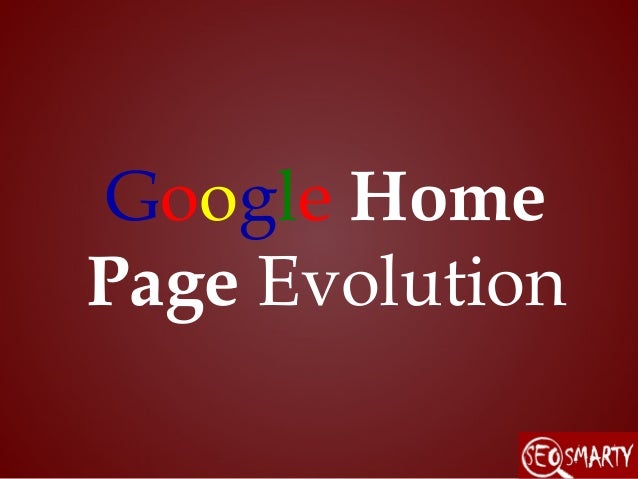 google homepage evolution