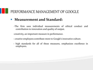 Google HRM process and practices 