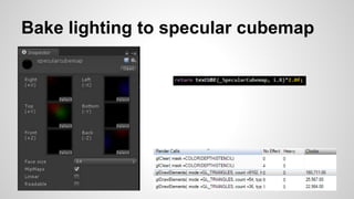 Bake lighting to specular cubemap
 